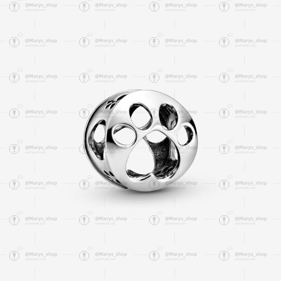 Pandora Openwork Paw Print Charm - Picture 1 of 2
